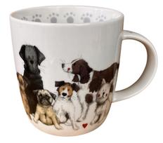 Puodelis Teka Dogs M54, ruda sp./balta sp., 0.4 l