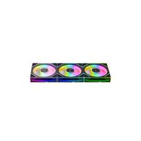 Korpuso aušintuvas TZMRIT ASTRO V2 RGB Fan 120 mm X3 Black 3vnt Reverse Blade (Atvirkštinis)