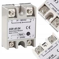 Puslaidininkinis relė SSR-40 DA – Didelė apkrova 40A, LED indikatorius, Įtampa 24–380VAC