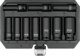 YATO ilgų smūginių galvučių komplektas 1/2" 10-27 mm 10 dalių