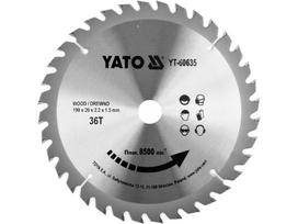 YATO pjūklo diskas medienai 190 x 20 x 1,5 mm 36T