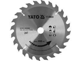 YATO pjūklo diskas medienai 190 x 20 x 1,5 mm 24T