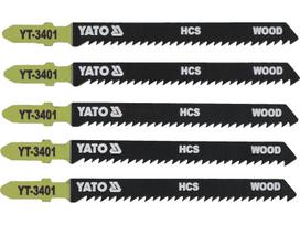 YATO dėlionės pjūklo geležtė 100 x 1,3 mm, 10 TPI, medienai 5 vnt