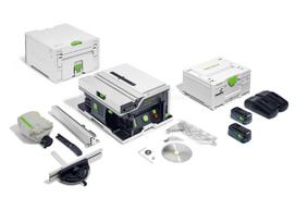 Festool akumuliatorinis stalo pjūklas CSC SYS 50 EBI-Set