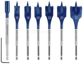 Bosch plokštinių medienos grąžtų komplektas EXPERT Self Cut Speed 16/18/20/22/25/32 mm 7 dalių