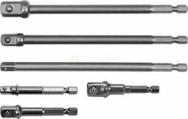 Yato adapterių komplektas HEX 1/4", 1/4", 3/8" ir 1/2" lizdams, 6 dalių