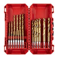 Milwaukee metalo grąžtų komplektas Shockwave HSS-G Tin, Hex, 2-10 mm, 19 dalių