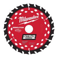 Milwaukee pjūklo diskas NITRUS Carbide 190 x 30 x 1,6 mm, 24 dantys, griovimui