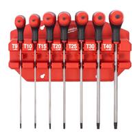Milwaukee torx raktų komplektas Comfort TX9-TX40, 7 dalių