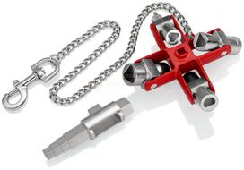Knipex universalus raktas "Construction" visiems standartiniams korpusams ir išjungimo sistemoms