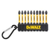 DeWalt smūgio antgalių komplektas FLEXTORQ PH/PZ, 10 dalių
