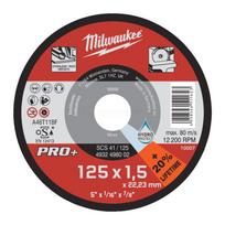 Pjovimo diskas Milwaukee PRO+ nerūdijančiam plienui 125 x 1,5 x 22,23 mm