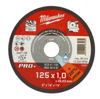 Pjovimo diskas Milwaukee PRO+ INOX 125 x 22,23 x 1 mm