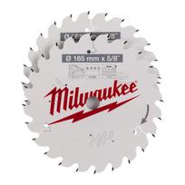 Milwaukee pjūklo diskas medienai 165 x 15,87 x 1,6 mm 24 dantys 2 vnt