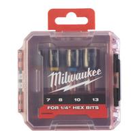 Milwaukee magnetinių antgalių komplektas Shockwave 65 mm, 4 dalių
