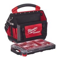 Krepšys įrankiams Milwaukee PACKOUT™ 40cm + Slim Compact priedų dėklas