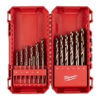 Metalo grąžtų rinkinys Milwaukee RED COBALT HSS-G Co, 1-10 mm, 19 dalių