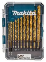 "Makita" metalo grąžtų rinkinys HSS-TIN 1,5-6,5 mm 13 dalių