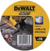 DeWalt pjovimo diskas 125 x 1,0 mm 10 vnt.