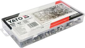 Yato nerūdijančio plieno veržlių komplektas M3-M10 300 dalių