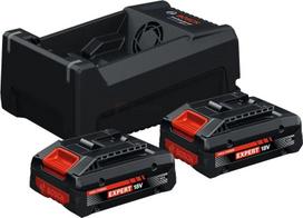 Bosch akumuliatorius 2 x 4,0 Ah + GAL 12V/18V-80 greitasis įkroviklis