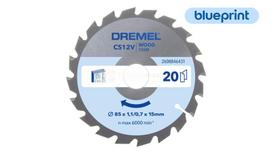 DREMEL pjūklo ašmenys medienai BLUEPRINT 85 x 15 x 1,1 / 0,7 mm, Z20