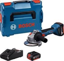 Bosch akumuliatorinis kampinis šlifuoklis GWS 18V-8 2 x 4,0 Ah + L-Boxx