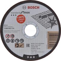 Bosch pjovimo diskas nerūdijančiam plienui 115 x 1,6 x 22,23 mm