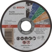 Bosch pjovimo diskas Rapido Multi Construction 115 x 22,23 x 1,0 mm
