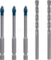 Grąžtų rinkinys Bosch EXPERT HEX-9 HardCeramic 6 mm / CYL-3 6 mm, 5 dalių