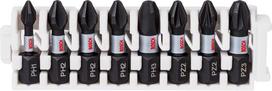 Antgalių komplektas Bosch Impact Pick and Click PH/PZ, 8 dalių