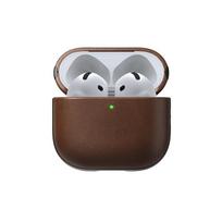 Nomad Modern Leather Case, brown - Airpods 4