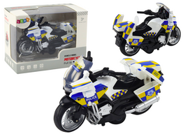 Policijos motociklas su frikciniu varikliu