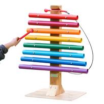 MASTERKIDZ „Rainbow Music Tower“ vamzdinių varpelių ksilofonas