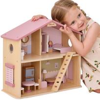 „VIGA PolarB“ didelis medinis lėlių namelis