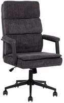Darbo kėdė Home4you Remy 26836, 72 x 65 x 108 - 115 cm, tamsiai pilka sp.