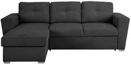 Kampinė sofa - lova Home4you Whitby, tamsiai pilka sp., 122 x 242 cm x 87 cm
