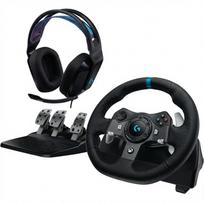 Logitech G920 Driving Force Žaidimų vairas ir pedalai + G335, for Xbox Series X|S/Xbox One/PC, Juoda