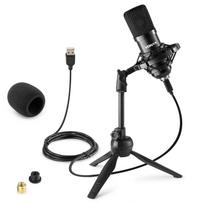 USB MIKROFONAS SU PRIEDAIS VONYX CM300B 173.506 JUODAS