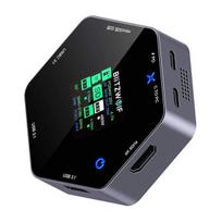 BLITZWOLF 8 VIENAME ĮKROVIMO STOTELĖ BW-TH16 USB 100W NEŠIOJAMAJAM KOMPIUTERIUI SU LCD EKRANU IR IŠMANIUOJU TELEFONU
