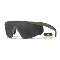 Akiniai Wiley X Vapor Comm 2.5 Clear, Smoke Grey, Light Rust, Matte Tan
