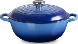 Le Creuset Puodas Signature 22 cm, tamsiai mėlynas
