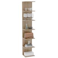 Sieninė knygų lentyna – pakabinama lentynų sistema su 7 lentynomis, medžio