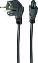 Power cable, 0.5 m, VDE-certified, Schuko plug, C5 socket, black PC-186-ML12-0.5M | 8716309129855