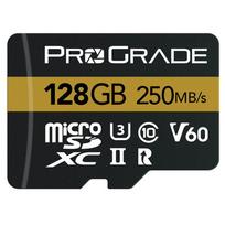 ProGrade Digital 128GB MicroSDXC UHS-II Memory Card w/adapter - 60