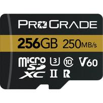 ProGrade Digital 256GB MicroSDXC UHS-II Memory Card w/adapter - 60