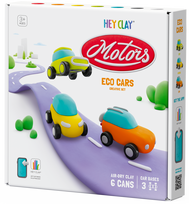 Rinkinys molinių figūrėlių gamybai, automobilis Hey Clay Motors, įvairių spalvų