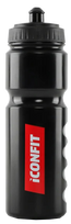 ICONFIT  juoda, dviračio, vandens gertuvė, 750 ml
