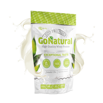 RAW POWDERS Baltymai GO NATURAL, 1 kg, koncentratas (natūralaus skonio)