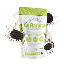RAW POWDERS Baltymai GO NATURAL, 1 kg, koncentratas (sausainių skonio)